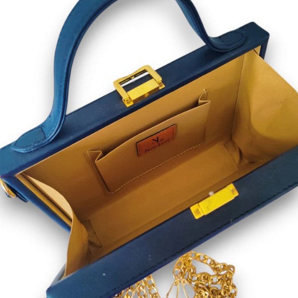 Mini Fish Lippan Art Handcrafted Square Sling Bag